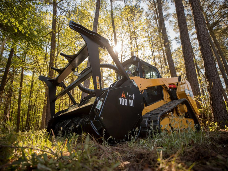 Forestry mulching service grinding brush and undergrowth into mulch in Citrus County FL
